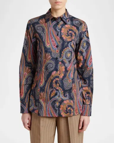 Etro Paisley-Print Cotton Button-Down Shirt | Thumbnail 3 Etro Paisley-Print Cotton Button-Down Shirt | Thumbnail 3