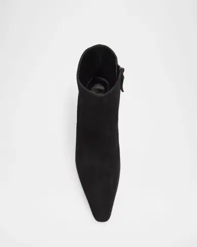 Manolo Blahnik Jaima Suede Side-Zip Ankle Boots | Thumbnail 3 Manolo Blahnik Jaima Suede Side-Zip Ankle Boots | Thumbnail 3