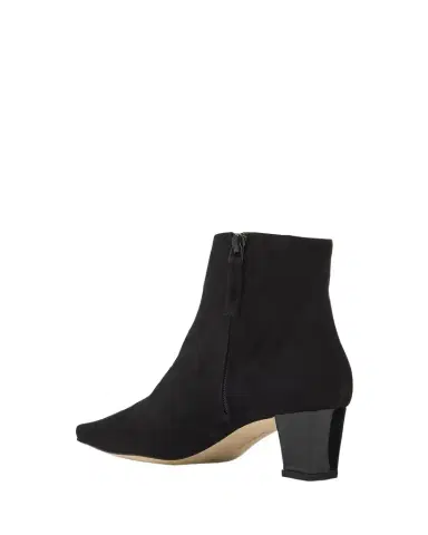 Manolo Blahnik Jaima Suede Side-Zip Ankle Boots | Thumbnail 1 Manolo Blahnik Jaima Suede Side-Zip Ankle Boots | Thumbnail 1