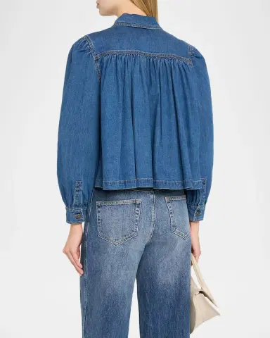Cinq a Sept Lyla Denim Swing Jacket | Thumbnail 2 Cinq a Sept Lyla Denim Swing Jacket | Thumbnail 2