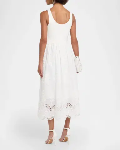 Generation Love Leann Embroidered Combo Midi Dress | Thumbnail 2 Generation Love Leann Embroidered Combo Midi Dress | Thumbnail 2