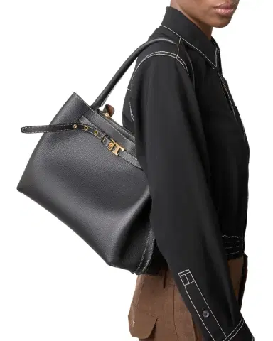Tod's Small Timeless T Belted Leather Shoulder Bag | Thumbnail 1 Tod's Small Timeless T Belted Leather Shoulder Bag | Thumbnail 1