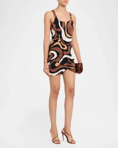 Generation Love Justine Geometric Jersey Mini Dress | Thumbnail 3 Generation Love Justine Geometric Jersey Mini Dress | Thumbnail 3