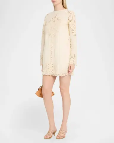 Ulla Johnson Camie Embroidered Linen Mini Dress | Thumbnail 3 Ulla Johnson Camie Embroidered Linen Mini Dress | Thumbnail 3