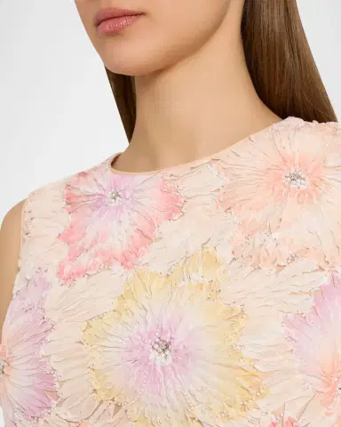 Milly Ivette Floral Embellished Mini Dress | Thumbnail 2 Milly Ivette Floral Embellished Mini Dress | Thumbnail 2