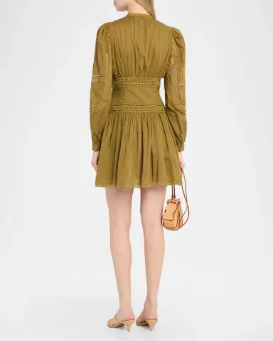 Ulla Johnson Elysia Embroidered Cotton Mini Dress | Thumbnail 2 Ulla Johnson Elysia Embroidered Cotton Mini Dress | Thumbnail 2