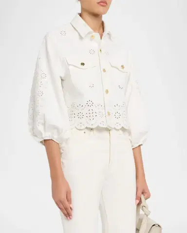Generation Love Lumere Embroidered Denim Jacket | Thumbnail 3 Generation Love Lumere Embroidered Denim Jacket | Thumbnail 3