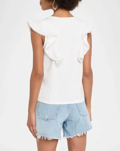 Generation Love Dana Lace Ruffle Tee | Thumbnail 2 Generation Love Dana Lace Ruffle Tee | Thumbnail 2