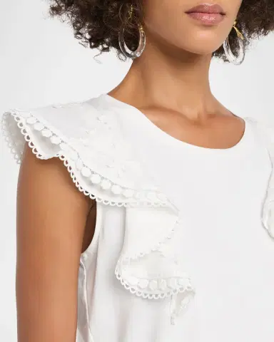 Generation Love Dana Lace Ruffle Tee | Thumbnail 4 Generation Love Dana Lace Ruffle Tee | Thumbnail 4