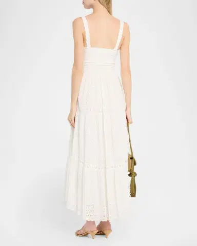 Ulla Johnson Constance Sleeveless Cotton Eyelet Maxi Dress | Thumbnail 2 Ulla Johnson Constance Sleeveless Cotton Eyelet Maxi Dress | Thumbnail 2