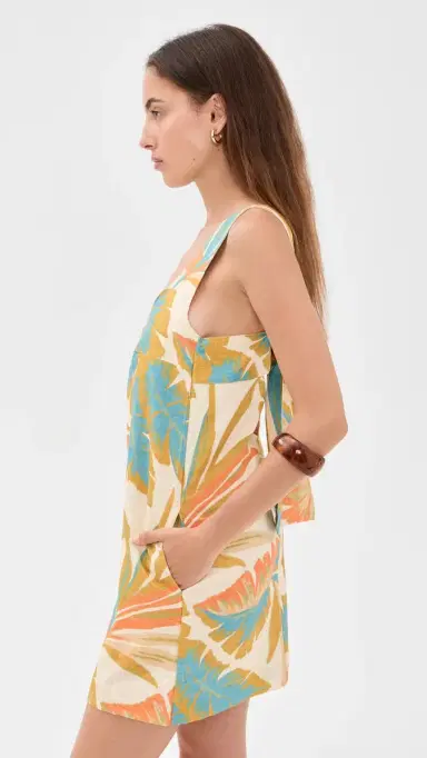 Little Lies Aurora Tieback Dress Print | Thumbnail 4 Little Lies Aurora Tieback Dress Print | Thumbnail 4