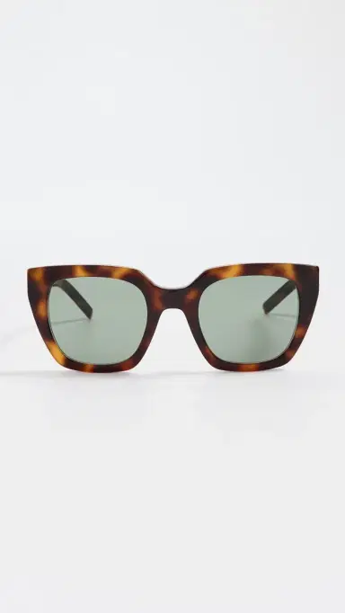 Saint Laurent SL M143 Sunglasses Havana-Havana-Green One Size | Thumbnail 2 Saint Laurent SL M143 Sunglasses Havana-Havana-Green One Size | Thumbnail 2