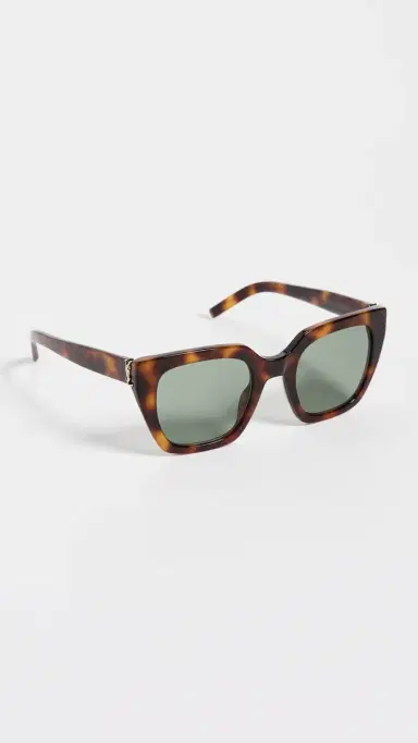 Saint Laurent SL M143 Sunglasses Havana-Havana-Green One Size | Thumbnail 4 Saint Laurent SL M143 Sunglasses Havana-Havana-Green One Size | Thumbnail 4