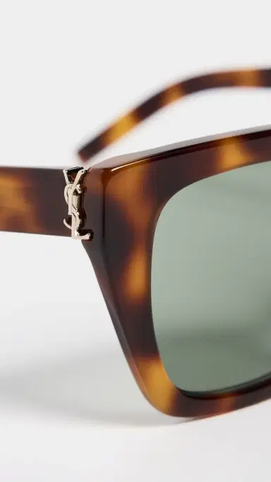 Saint Laurent SL M143 Sunglasses Havana-Havana-Green One Size | Thumbnail 5 Saint Laurent SL M143 Sunglasses Havana-Havana-Green One Size | Thumbnail 5