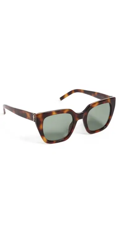 Saint Laurent SL M143 Sunglasses Havana-Havana-Green One Size | Thumbnail 1 Saint Laurent SL M143 Sunglasses Havana-Havana-Green One Size | Thumbnail 1
