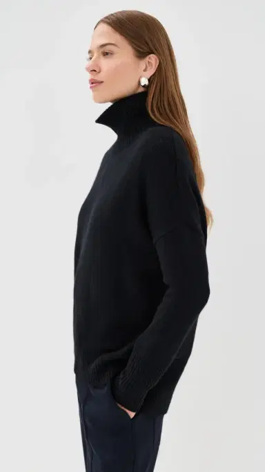 Lisa Yang Heidi Cashmere Sweater Black 1 | Thumbnail 4 Lisa Yang Heidi Cashmere Sweater Black 1 | Thumbnail 4