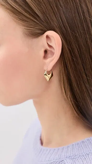 Otiumberg Small Kite Earrings Gold One Size | Thumbnail 3 Otiumberg Small Kite Earrings Gold One Size | Thumbnail 3