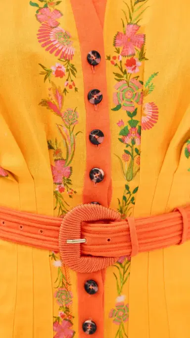 Saloni Riya Dress 46 Zinnia Sunset Plmt | Thumbnail 6 Saloni Riya Dress 46 Zinnia Sunset Plmt | Thumbnail 6