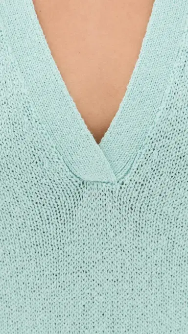 Varley Palmer Knit Top Chalk Blue | Thumbnail 6 Varley Palmer Knit Top Chalk Blue | Thumbnail 6