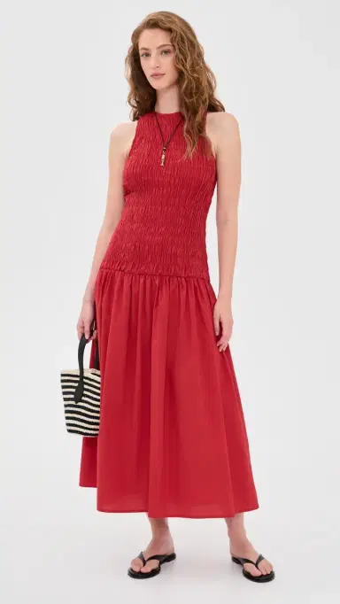 FAITHFULL Sanchia Midi Dress Chilli | Thumbnail 5 FAITHFULL Sanchia Midi Dress Chilli | Thumbnail 5