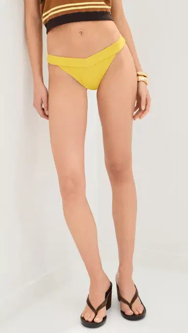 LE BOP Keara Low V Rise Bikini Bottoms Warm Olive | Thumbnail 2 LE BOP Keara Low V Rise Bikini Bottoms Warm Olive | Thumbnail 2