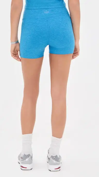 Beyond Yoga pacedye All For Run Shorts Malibu Lagoon Heather | Thumbnail 3 Beyond Yoga pacedye All For Run Shorts Malibu Lagoon Heather | Thumbnail 3