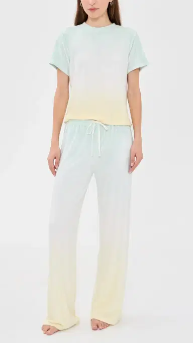 HONEYDEW Take A Break Tee Pant Set Sunrise Dip Dye | Thumbnail 2 HONEYDEW Take A Break Tee Pant Set Sunrise Dip Dye | Thumbnail 2