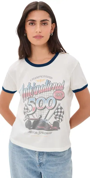 Original Retro Brand Motor peedway Ringer Tee AWH/NAV | Thumbnail 1 Original Retro Brand Motor peedway Ringer Tee AWH/NAV | Thumbnail 1