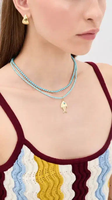 HART Turquoise Tennis Necklace | Thumbnail 3 HART Turquoise Tennis Necklace | Thumbnail 3