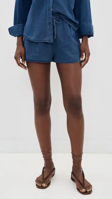 Z Supply Perfect Twill Shorts Twilight Blue | Thumbnail 2 Z Supply Perfect Twill Shorts Twilight Blue | Thumbnail 2