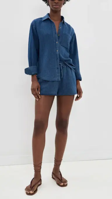 Z Supply Perfect Twill Shorts Twilight Blue | Thumbnail 5 Z Supply Perfect Twill Shorts Twilight Blue | Thumbnail 5