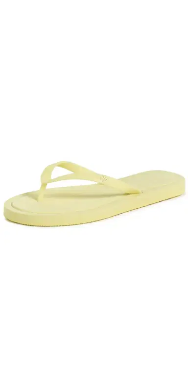 Tory Burch Kira Padded Flip Flops Soft Yellow | Thumbnail 1 Tory Burch Kira Padded Flip Flops Soft Yellow | Thumbnail 1