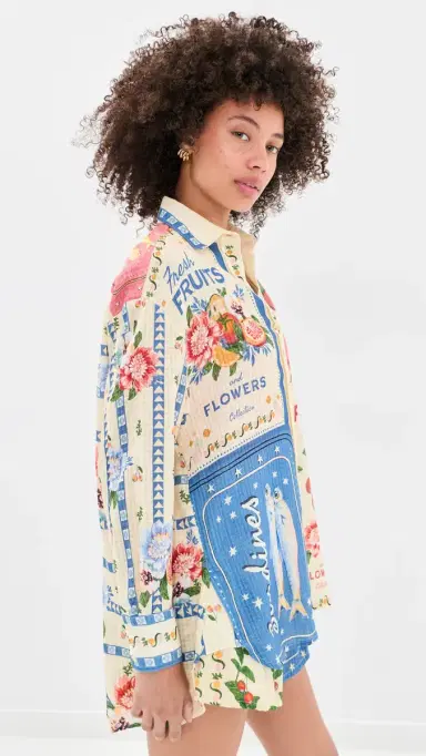 Agua Bendita Anastasia Basket Shirt Multicolor | Thumbnail 4 Agua Bendita Anastasia Basket Shirt Multicolor | Thumbnail 4