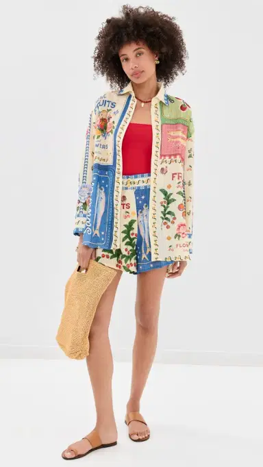 Agua Bendita Anastasia Basket Shirt Multicolor | Thumbnail 5 Agua Bendita Anastasia Basket Shirt Multicolor | Thumbnail 5