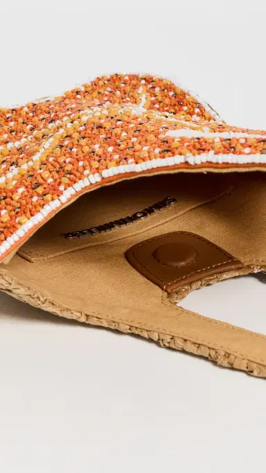 SIMONMILLER Beaded Starfish Bag Orange/Natural One Size | Thumbnail 6 SIMONMILLER Beaded Starfish Bag Orange/Natural One Size | Thumbnail 6