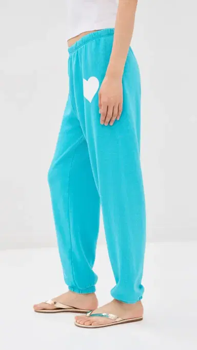 Sprwmn Heart Sweatpants Aquamarine | Thumbnail 4 Sprwmn Heart Sweatpants Aquamarine | Thumbnail 4