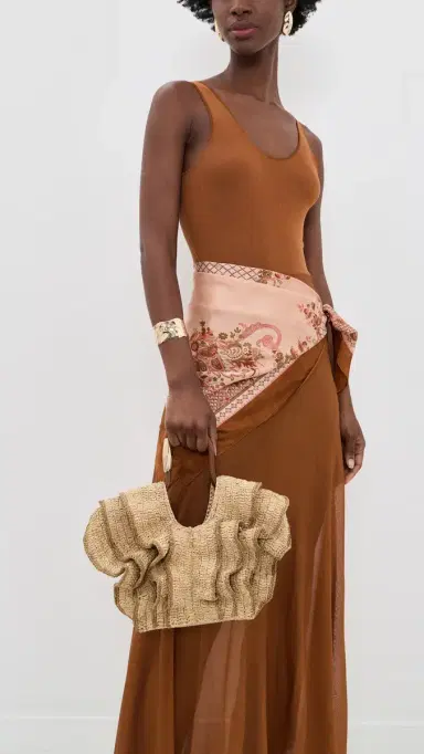 Zimmermann Goldentime Small Ruffle Tote | Thumbnail 3 Zimmermann Goldentime Small Ruffle Tote | Thumbnail 3