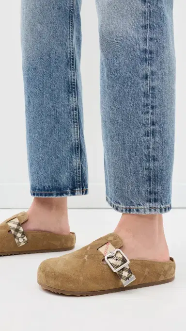 Burberry Suede Urchin Clogs Jute | Thumbnail 3 Burberry Suede Urchin Clogs Jute | Thumbnail 3