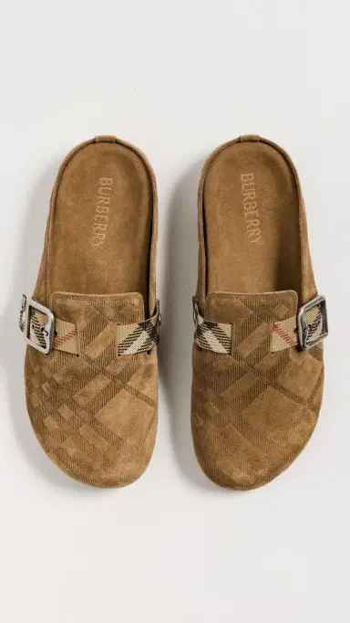 Burberry Suede Urchin Clogs Jute | Thumbnail 5 Burberry Suede Urchin Clogs Jute | Thumbnail 5