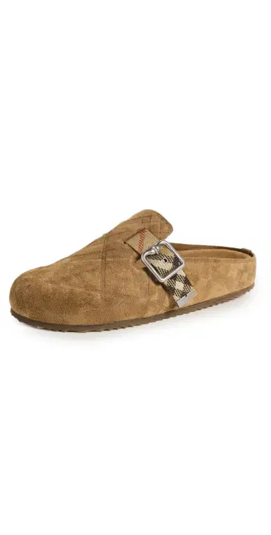 Burberry Suede Urchin Clogs Jute | Thumbnail 1 Burberry Suede Urchin Clogs Jute | Thumbnail 1
