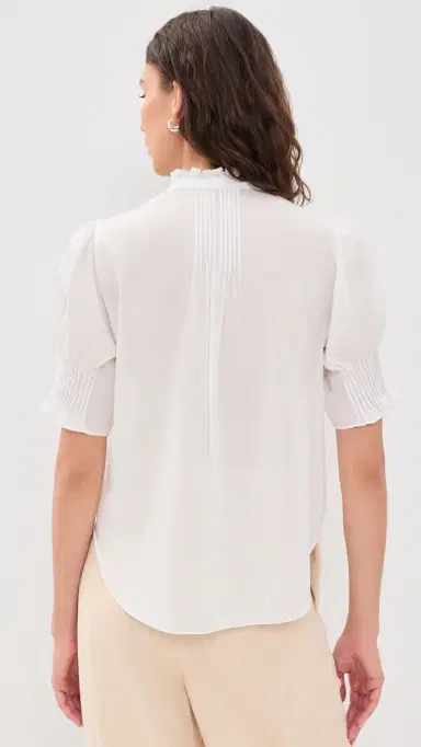 rag & bone Dakota Button Down Shirt Bone M | Thumbnail 3 rag & bone Dakota Button Down Shirt Bone M | Thumbnail 3