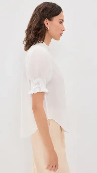 rag & bone Dakota Button Down Shirt Bone M | Thumbnail 4 rag & bone Dakota Button Down Shirt Bone M | Thumbnail 4