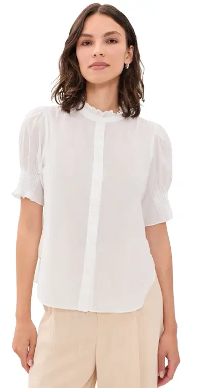 rag & bone Dakota Button Down Shirt Bone M | Thumbnail 1 rag & bone Dakota Button Down Shirt Bone M | Thumbnail 1