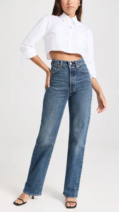 Levi's Ribcage Full Length Jeans Valley View | Thumbnail 5 Levi's Ribcage Full Length Jeans Valley View | Thumbnail 5