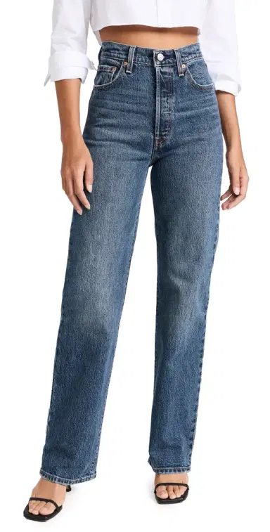 Levi's Ribcage Full Length Jeans Valley View | Thumbnail 1 Levi's Ribcage Full Length Jeans Valley View | Thumbnail 1