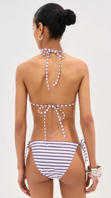 LE BOP Triangle Bikini Top Varigated Stripe M | Thumbnail 3 LE BOP Triangle Bikini Top Varigated Stripe M | Thumbnail 3