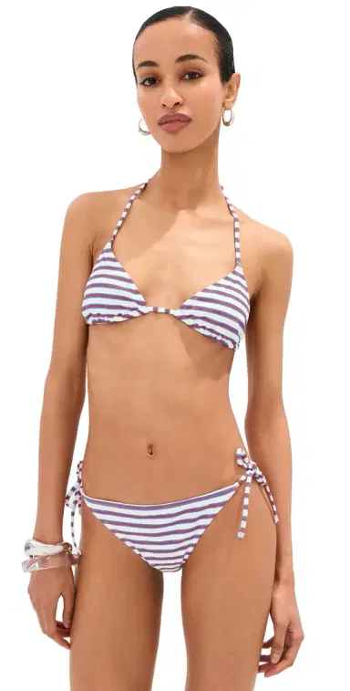 LE BOP Triangle Bikini Top Varigated Stripe M | Thumbnail 1 LE BOP Triangle Bikini Top Varigated Stripe M | Thumbnail 1