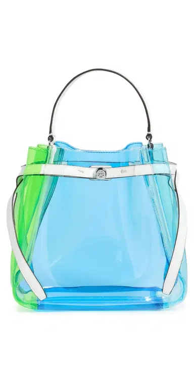 Tory Burch Colorblock Jelly Bucket Bag | Thumbnail 1 Tory Burch Colorblock Jelly Bucket Bag | Thumbnail 1