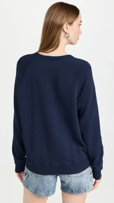The Great. THE GREAT. The College Sweatshirt True Navy 3 | Thumbnail 3 The Great. THE GREAT. The College Sweatshirt True Navy 3 | Thumbnail 3
