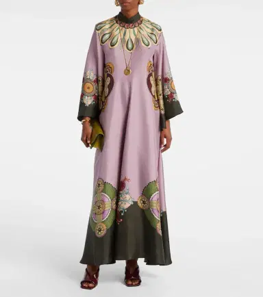 La DoubleJ Magnifico printed silk twill kaftan | Thumbnail 2 La DoubleJ Magnifico printed silk twill kaftan | Thumbnail 2